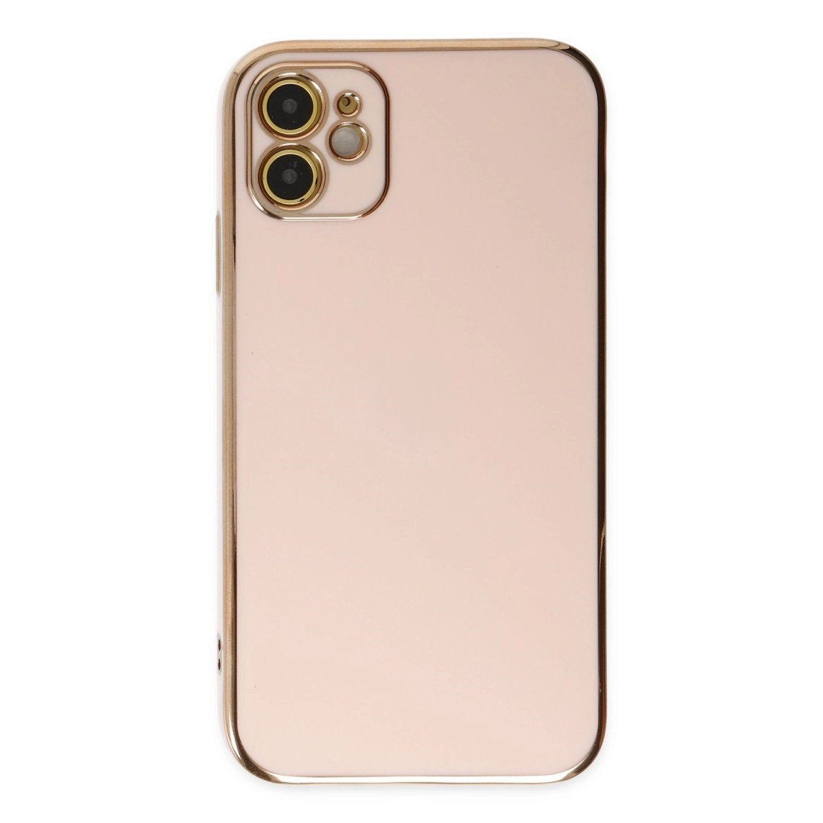 İphone 12 Kılıf Volet Silikon - Pembe