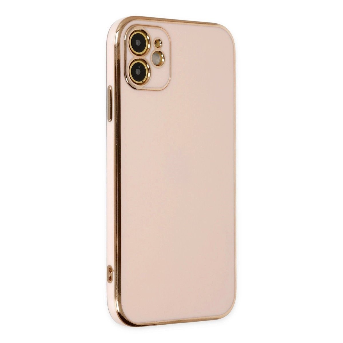 İphone 12 Kılıf Volet Silikon - Pembe