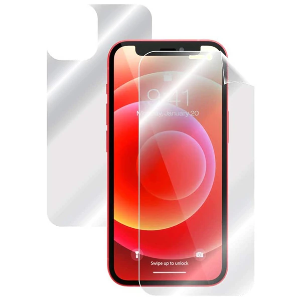 İPhone 12 Mini 5.4 Film Ön Arka Full Koruyucu Membran Nano Hidrojel Koruyucu Set-(1903)