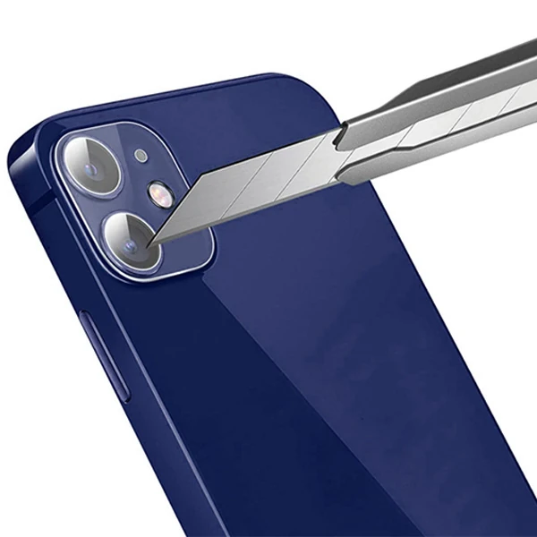 iPhone 12 Mini 5.4 Hat-Prince 9H 3D Full Tempered Cam Kamera Koruyucu-(1903)