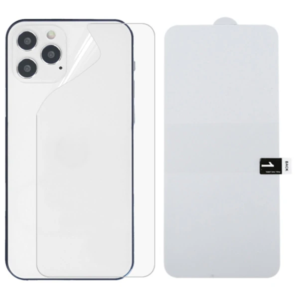 İPhone 12 Pro 6.1 Membran Nano Hidrojel Film Arka Koruyucu hayalet Arka Koruyucu-(1903)