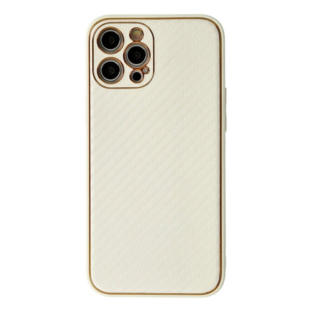 İphone 12 Pro Kılıf Coco Karbon Silikon - Beyaz