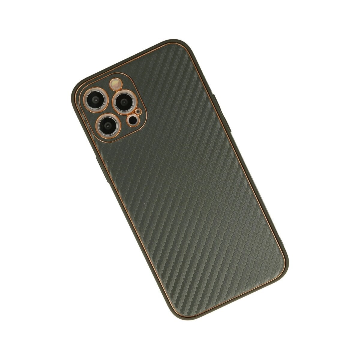 İphone 12 Pro Kılıf Coco Karbon Silikon - Füme