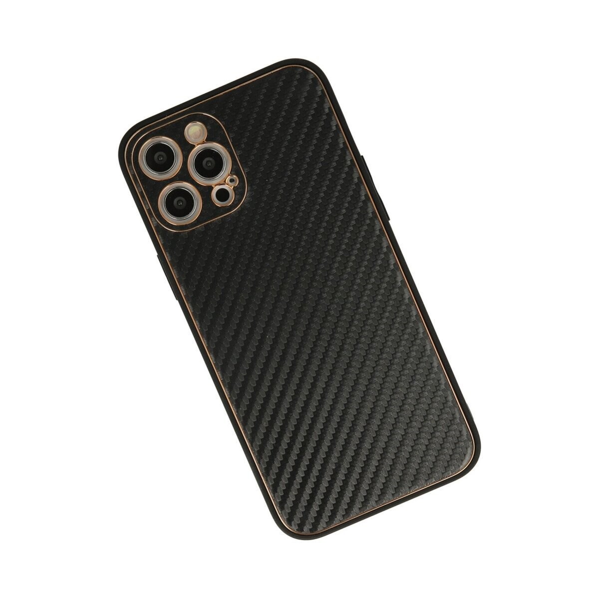 İphone 12 Pro Kılıf Coco Karbon Silikon - Siyah