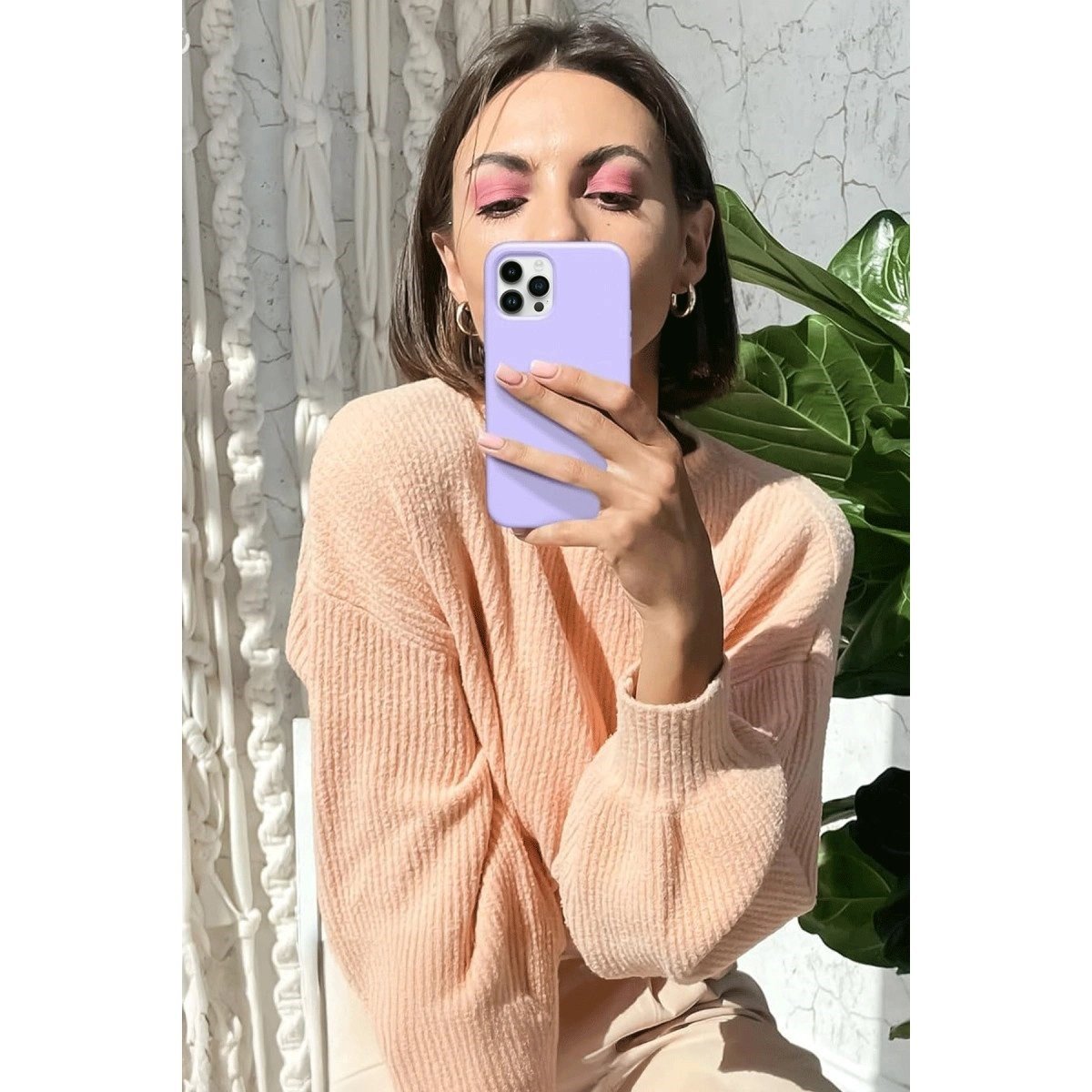 İphone 12 Pro Kılıf First Silikon - Turuncu