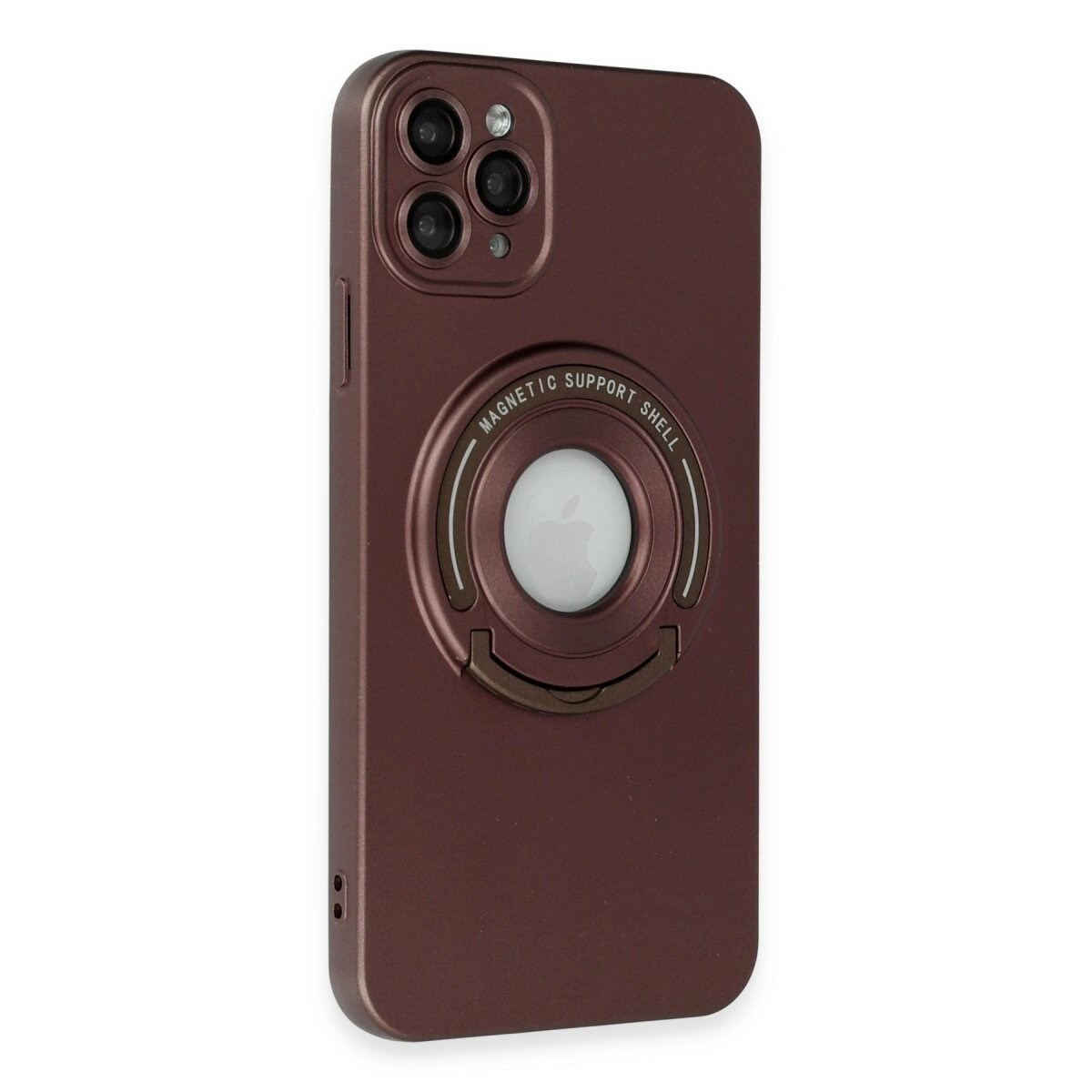 İphone 12 Pro Kılıf Lukka Magneticsafe Kapak - Kahverengi