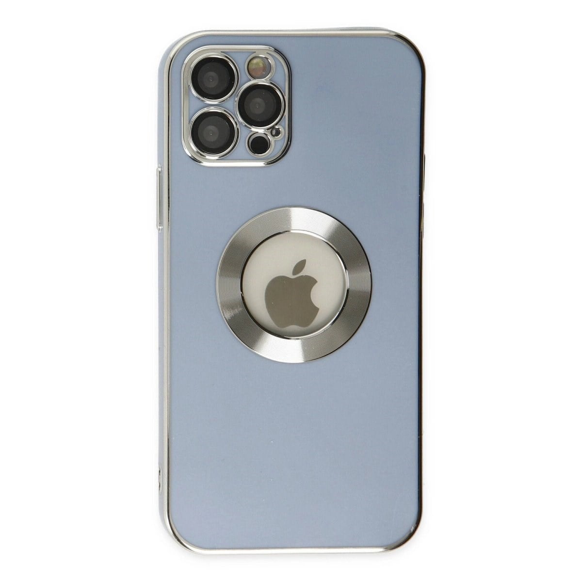 İphone 12 Pro Kılıf Store Silikon - Sierra Blue