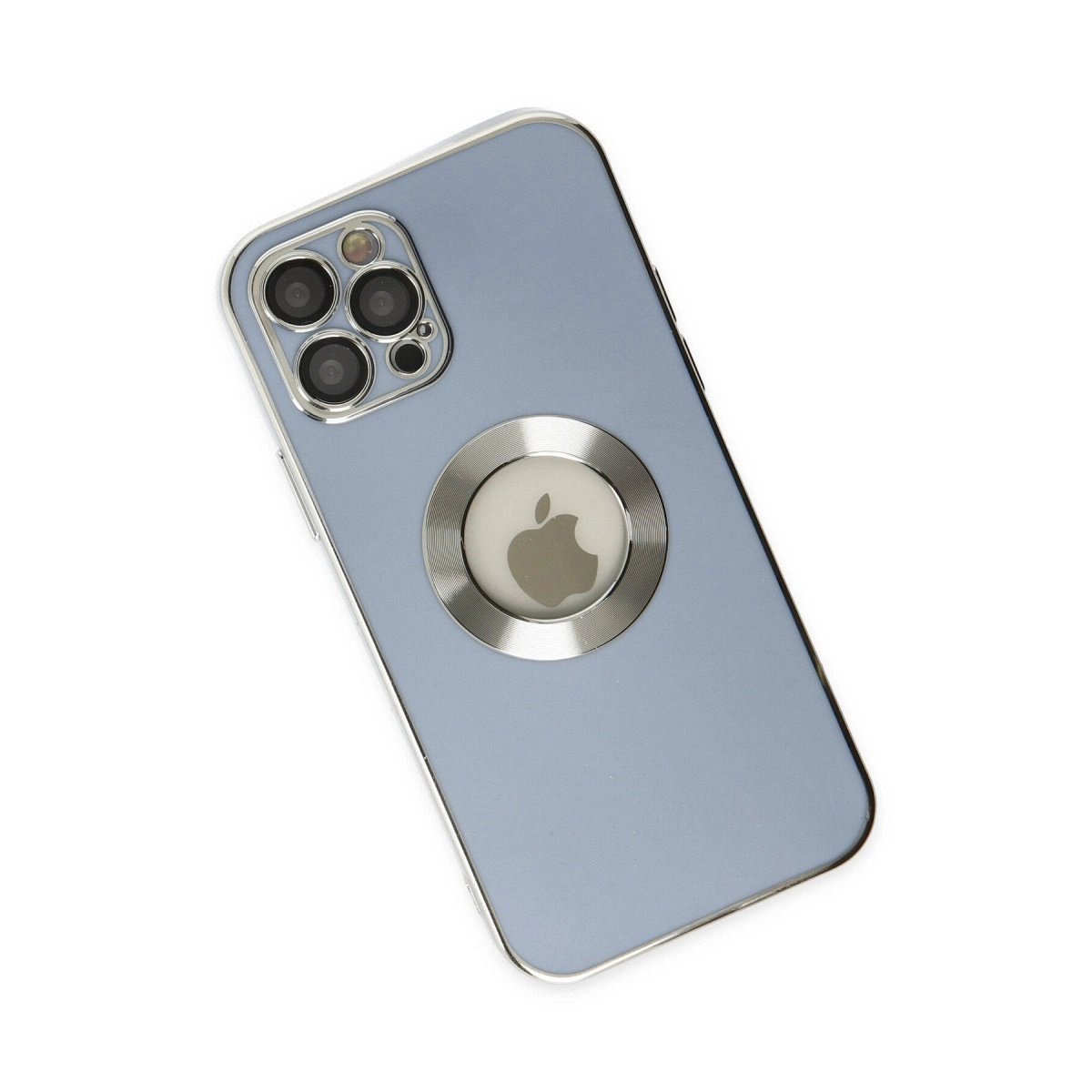 İphone 12 Pro Kılıf Store Silikon - Sierra Blue