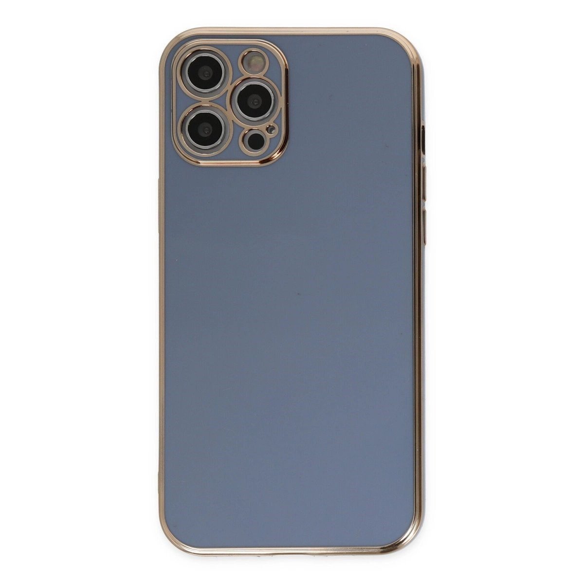 İphone 12 Pro Kılıf Volet Silikon - Mavi