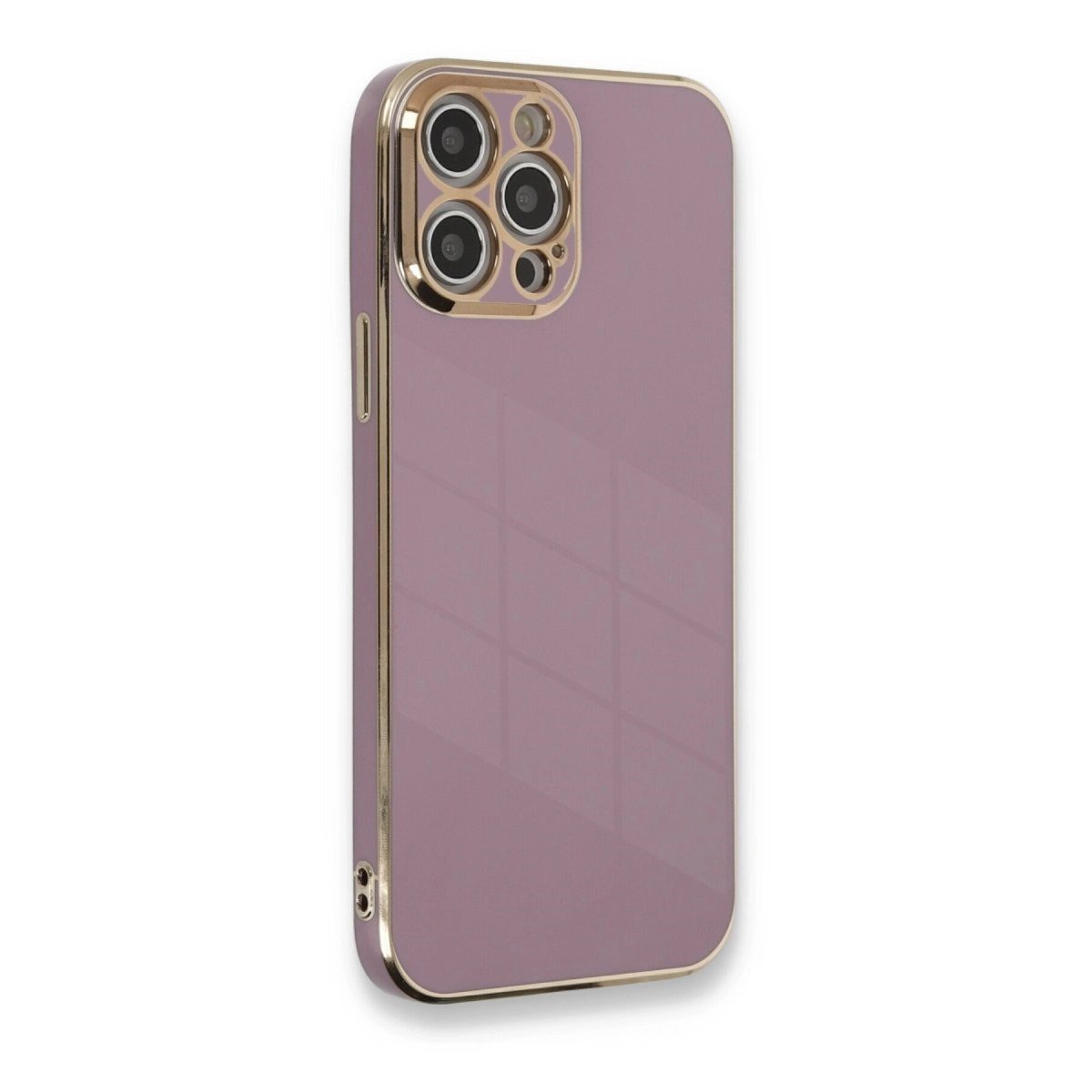 İphone 12 Pro Kılıf Volet Silikon - Mor