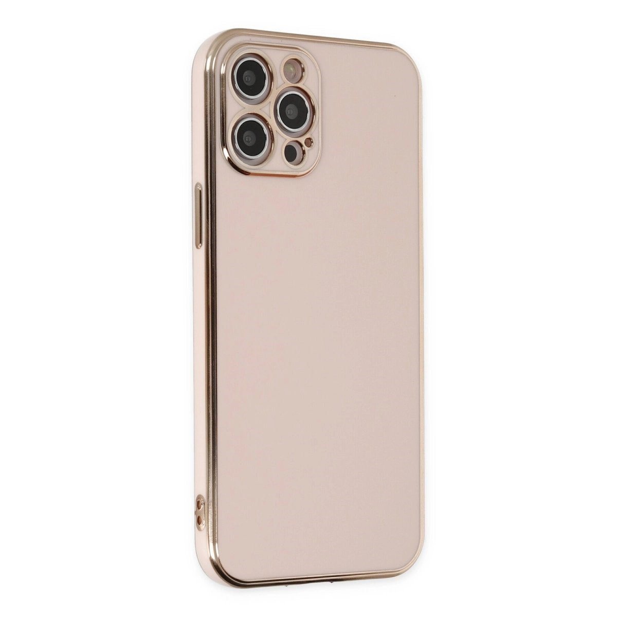 İphone 12 Pro Kılıf Volet Silikon - Pembe