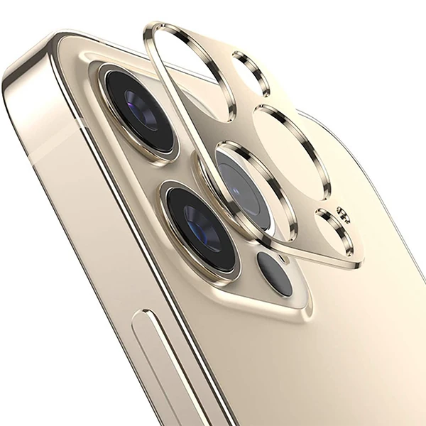 İPhone 12 Pro Max 3D Metal Kamera Koruyucu Metal Lens-(1903)