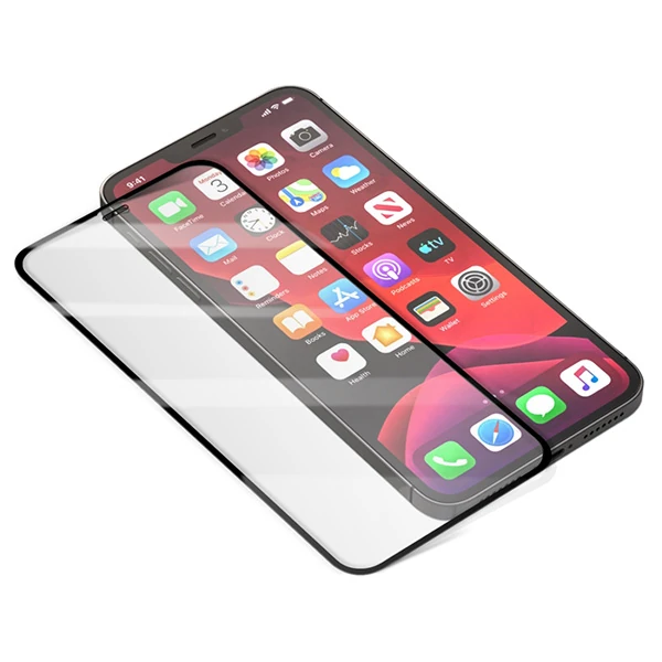 İPhone 12 Pro Max 6.7 Full Glue Tempered Cam Ekran Koruyucu Full Kaplama-(1903)