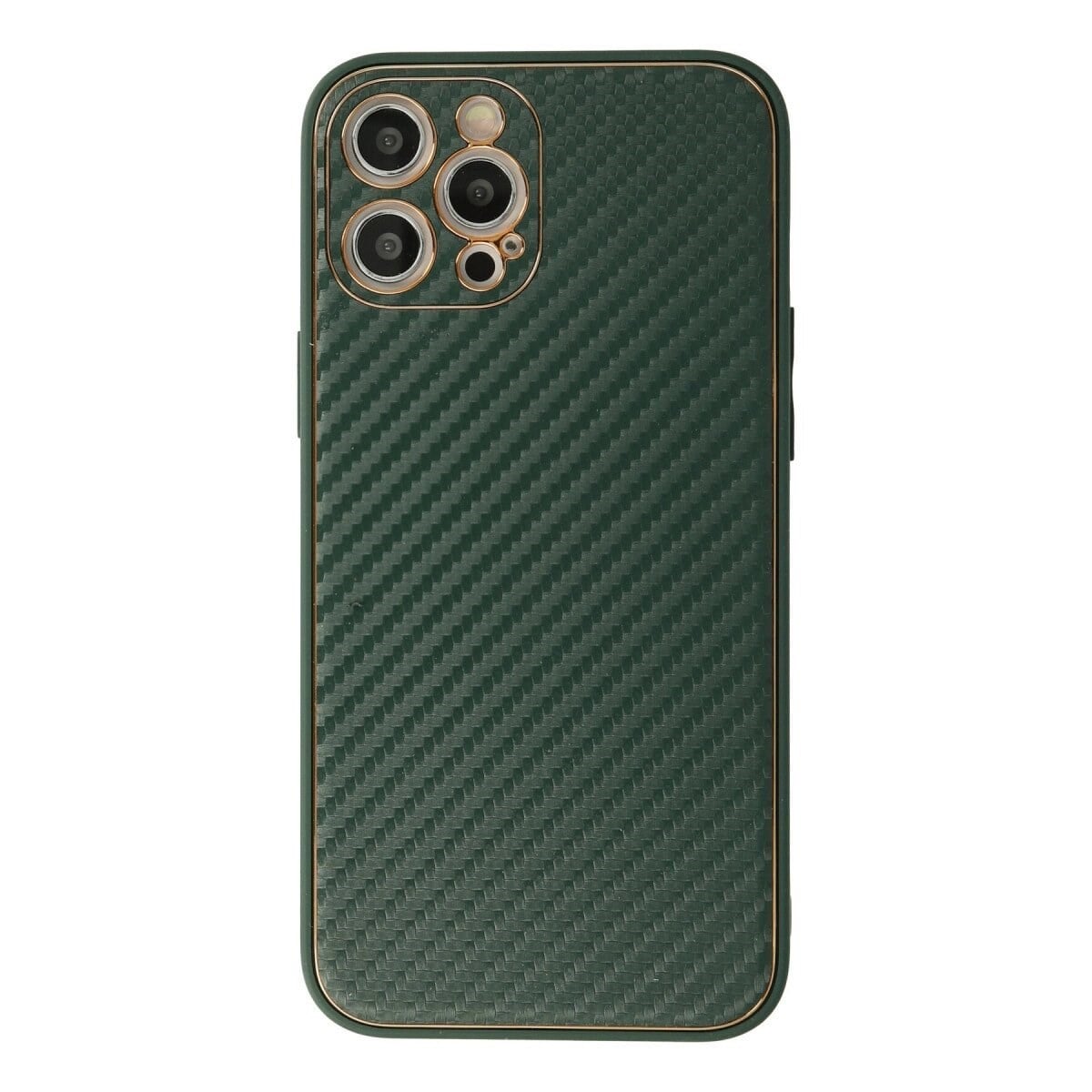 İphone 12 Pro Max Kılıf Coco Karbon Silikon - Yeşil