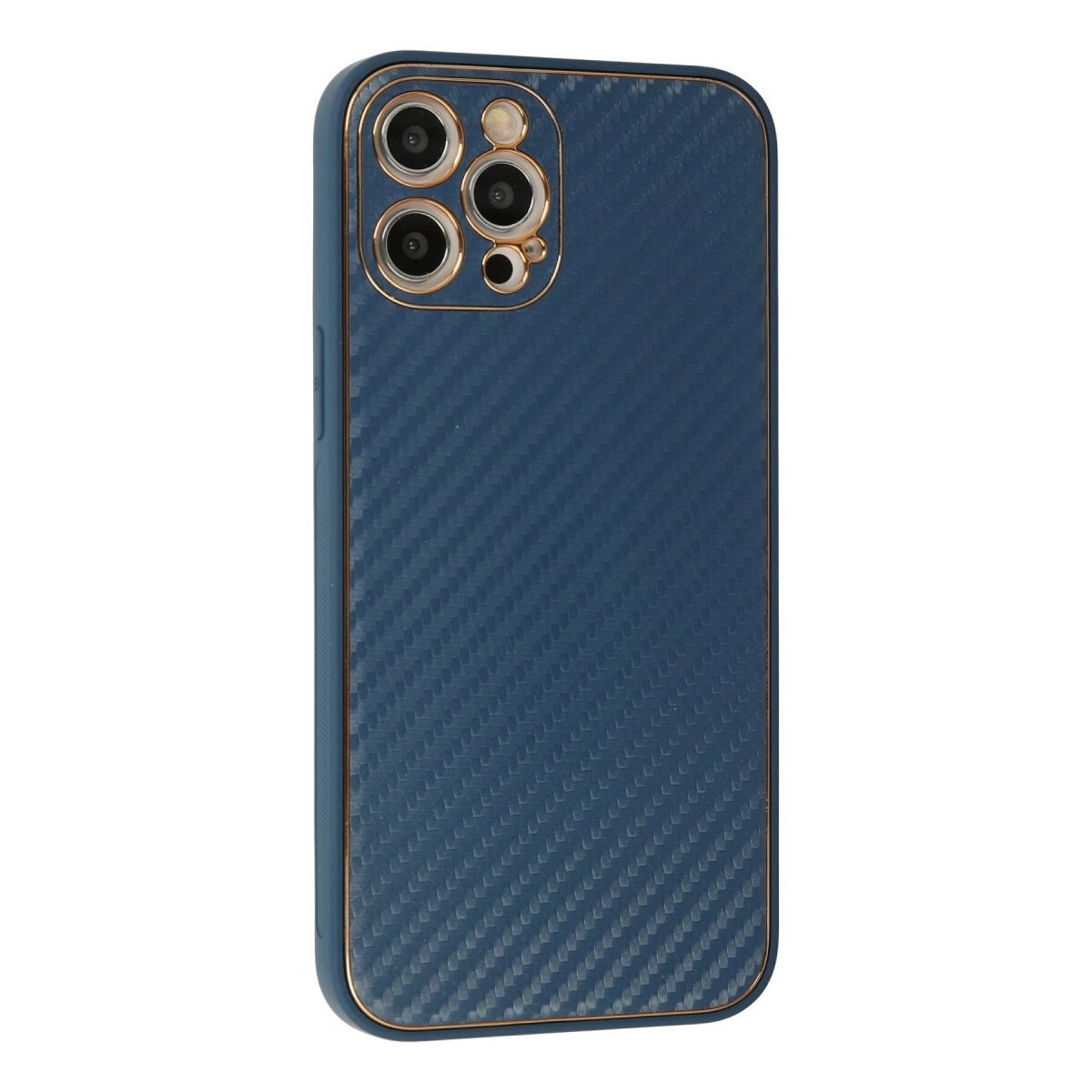 İphone 12 Pro Max Kılıf Coco Karbon Silikon - Mavi