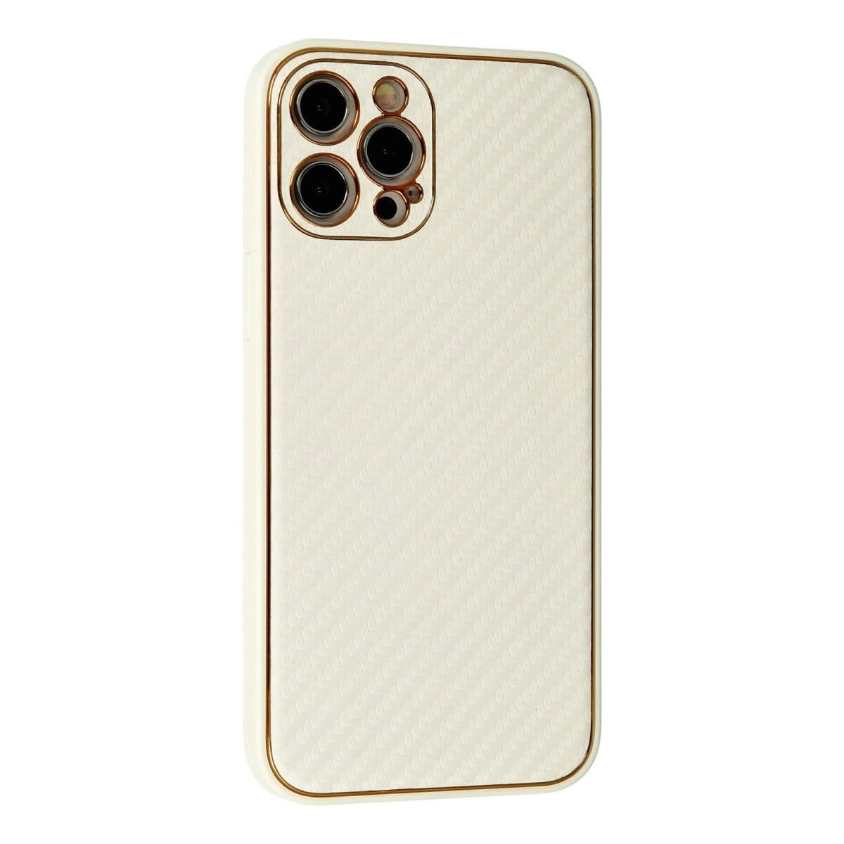 İphone 12 Pro Max Kılıf Coco Karbon Silikon - Beyaz