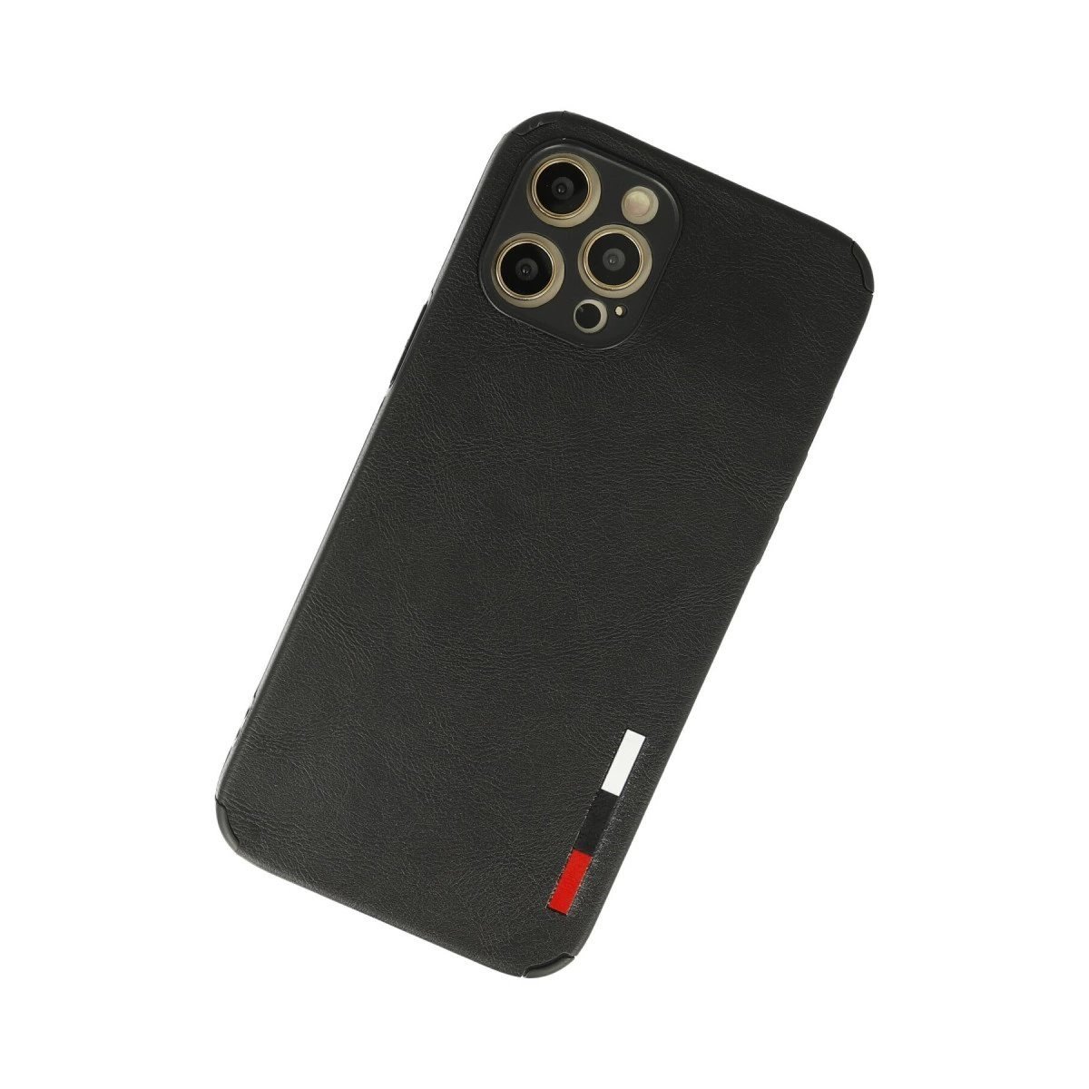 İphone 12 Pro Max Kılıf Loop Deri Silikon - Siyah