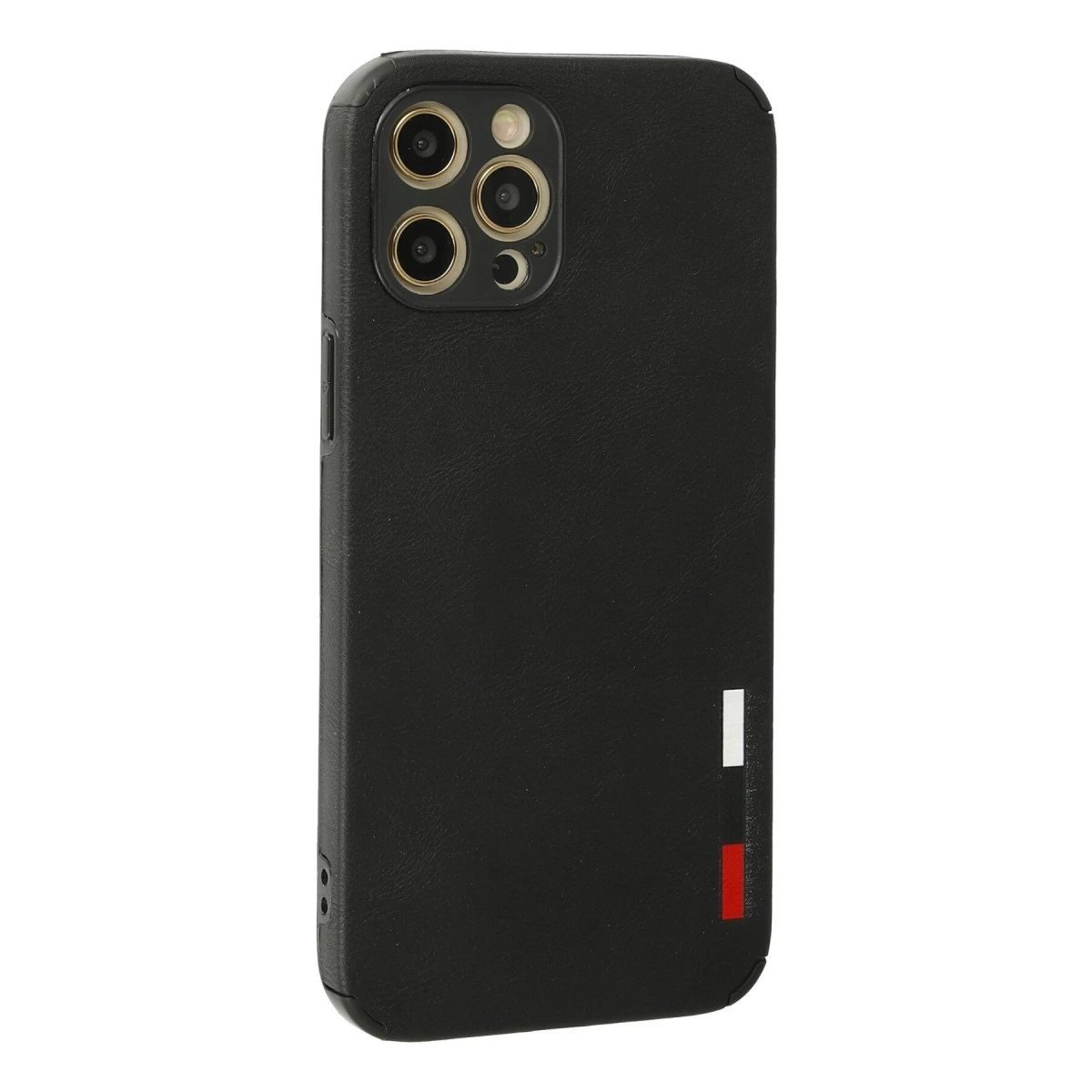 İphone 12 Pro Max Kılıf Loop Deri Silikon - Siyah