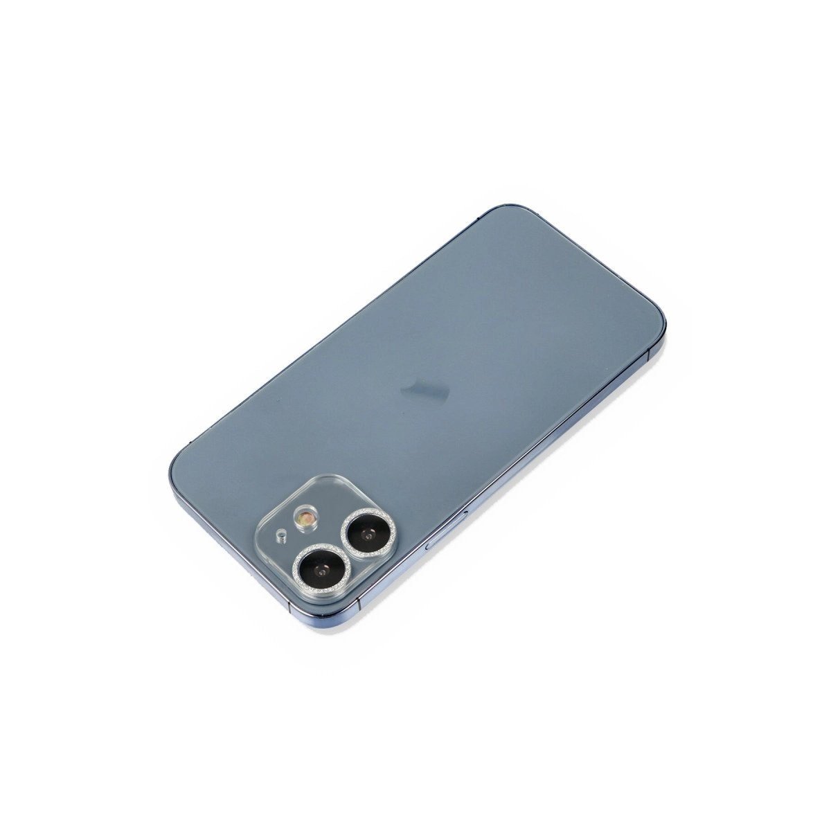 İphone 12 Shine Kamera Lens Koruma Cam - Gümüş
