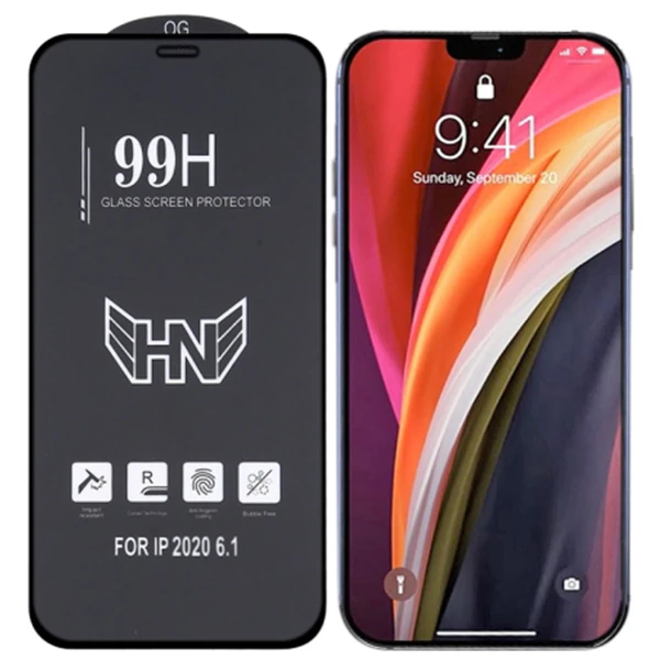 iPhone 12/12 Pro 6.1 3D Full High Aluminum Tempered Cam Ekran Koruyucu-(1903)