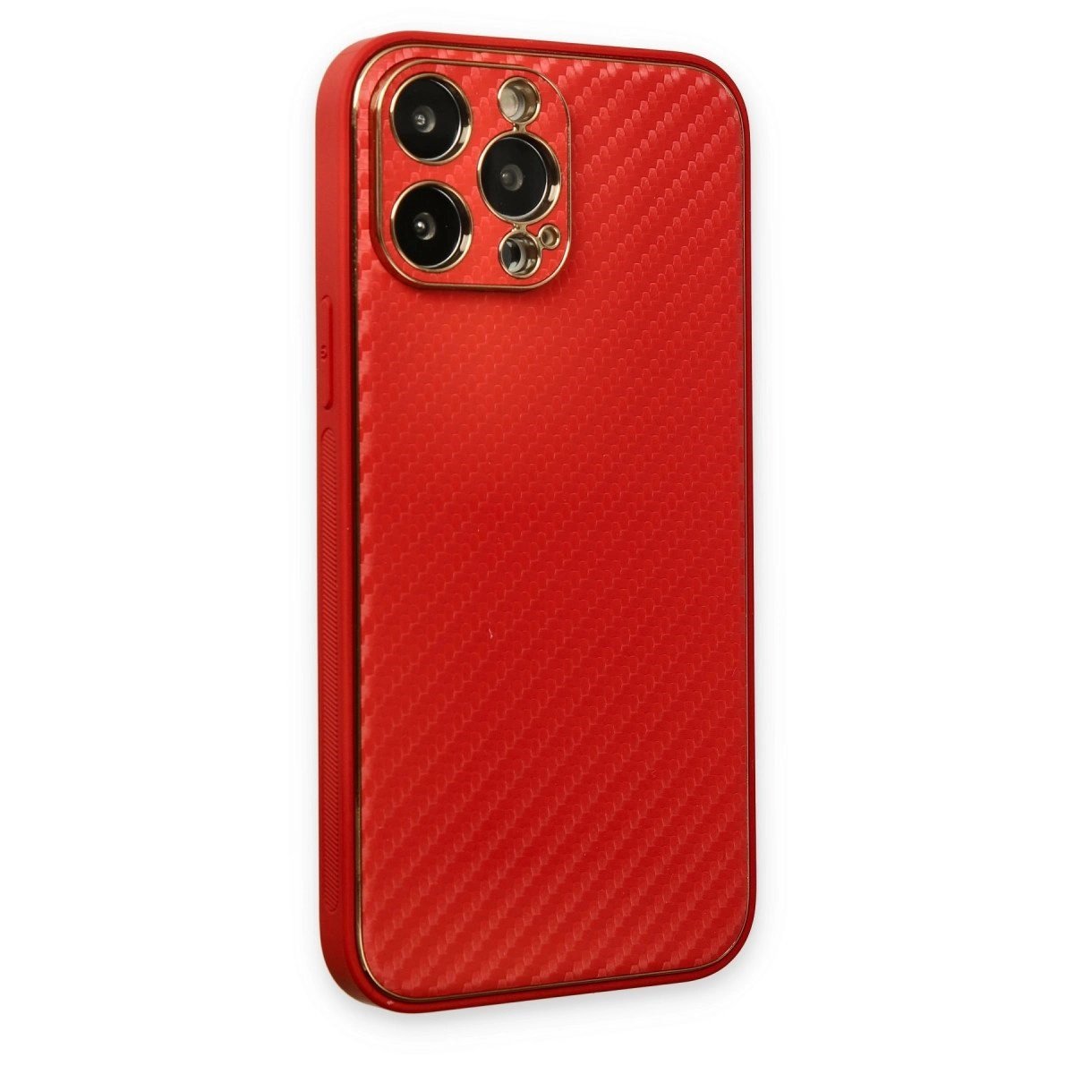 İphone 13 Pro Kılıf Coco Karbon Silikon - Kırmızı