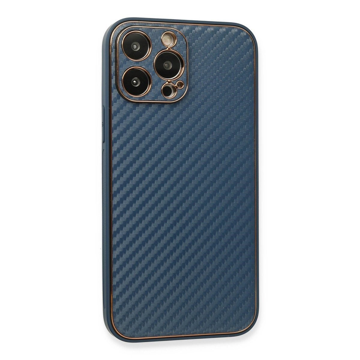 İphone 13 Pro Kılıf Coco Karbon Silikon - Mavi