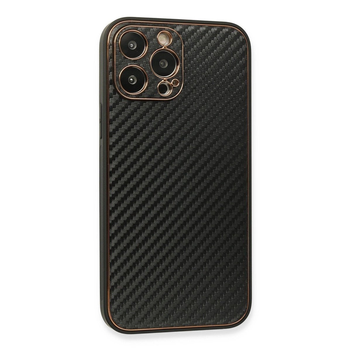 İphone 13 Pro Kılıf Coco Karbon Silikon - Siyah