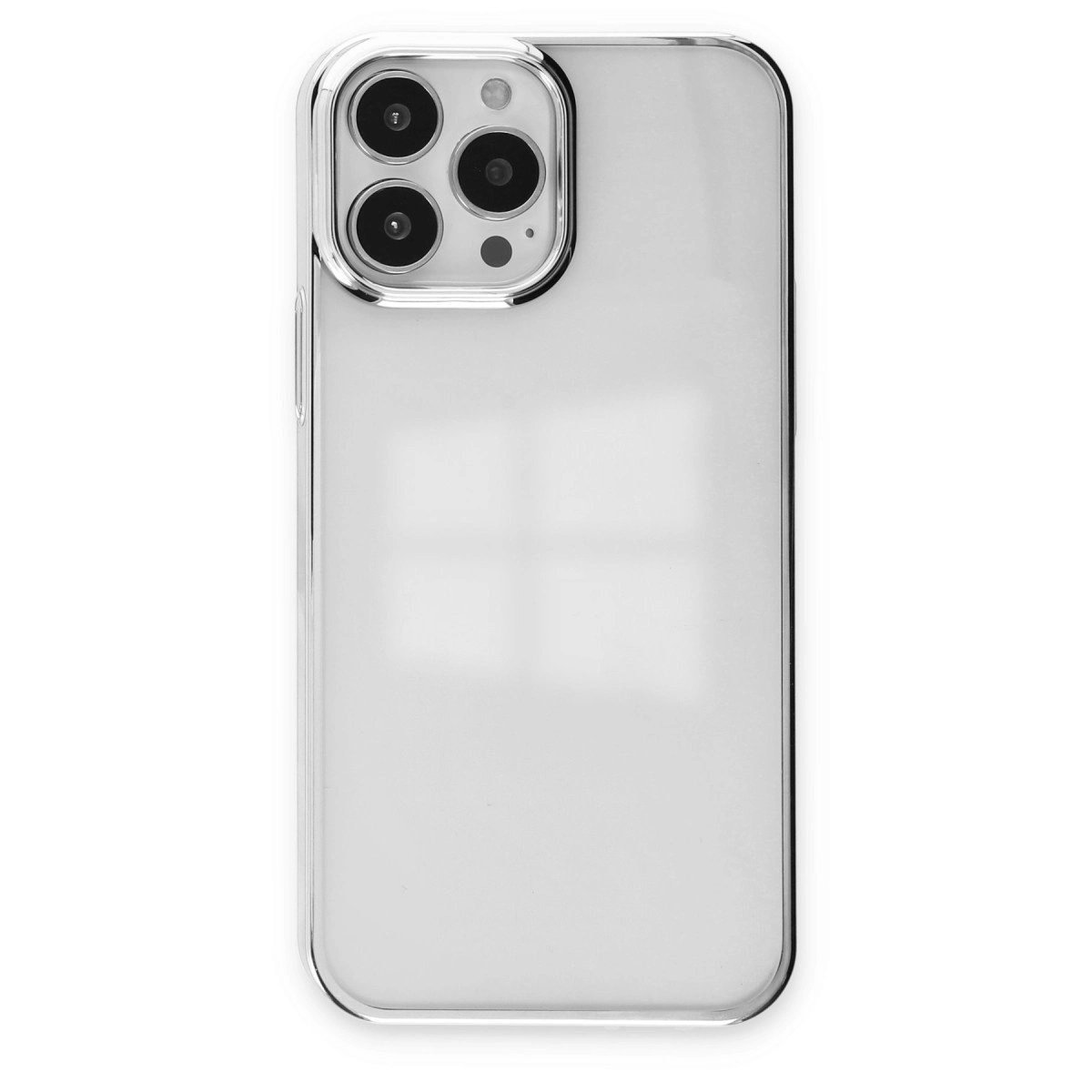 İphone 13 Pro Kılıf Element Silikon - Gümüş