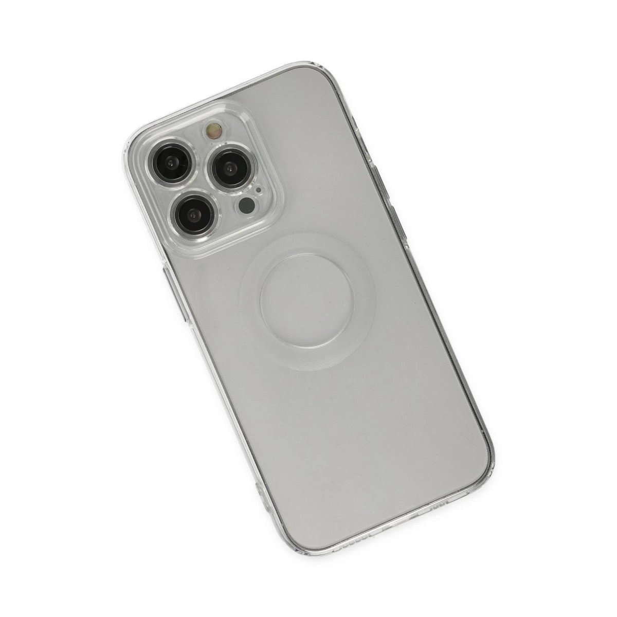 İphone 13 Pro Kılıf Santa Lens Silikon - Şeffaf
