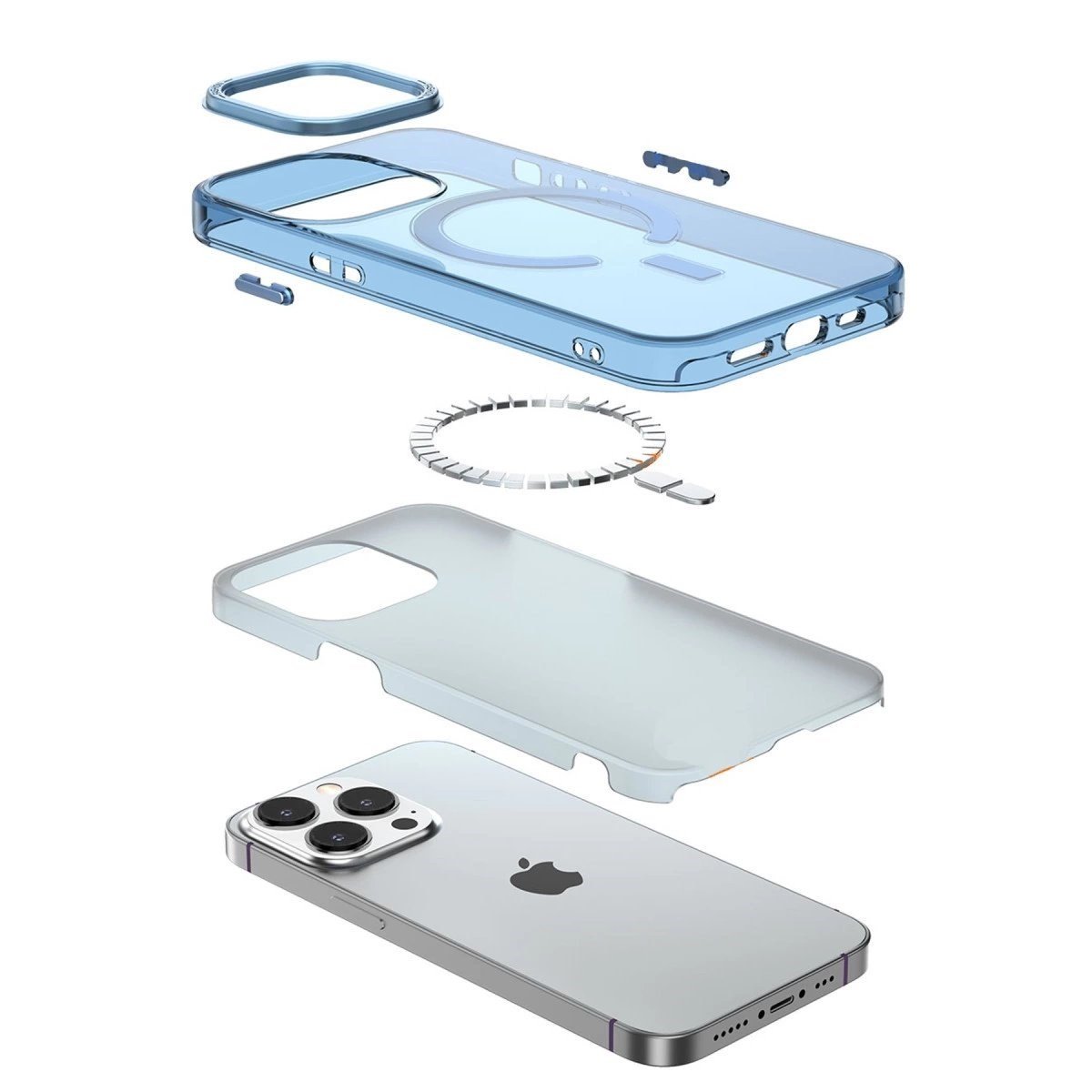 İphone 13 Pro Kılıf Troy Magsafe Kapak - Mor