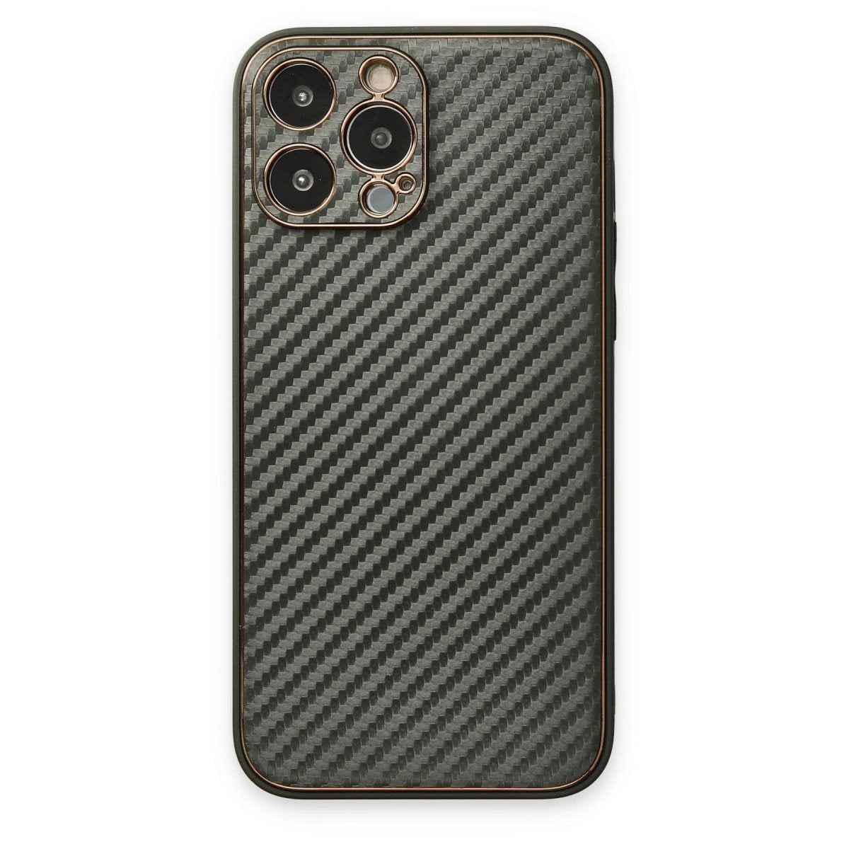 İphone 13 Pro Max Kılıf Coco Karbon Silikon - Füme