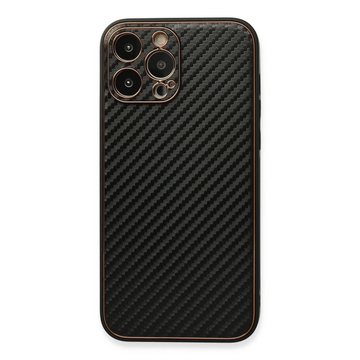 İphone 13 Pro Max Kılıf Coco Karbon Silikon - Siyah