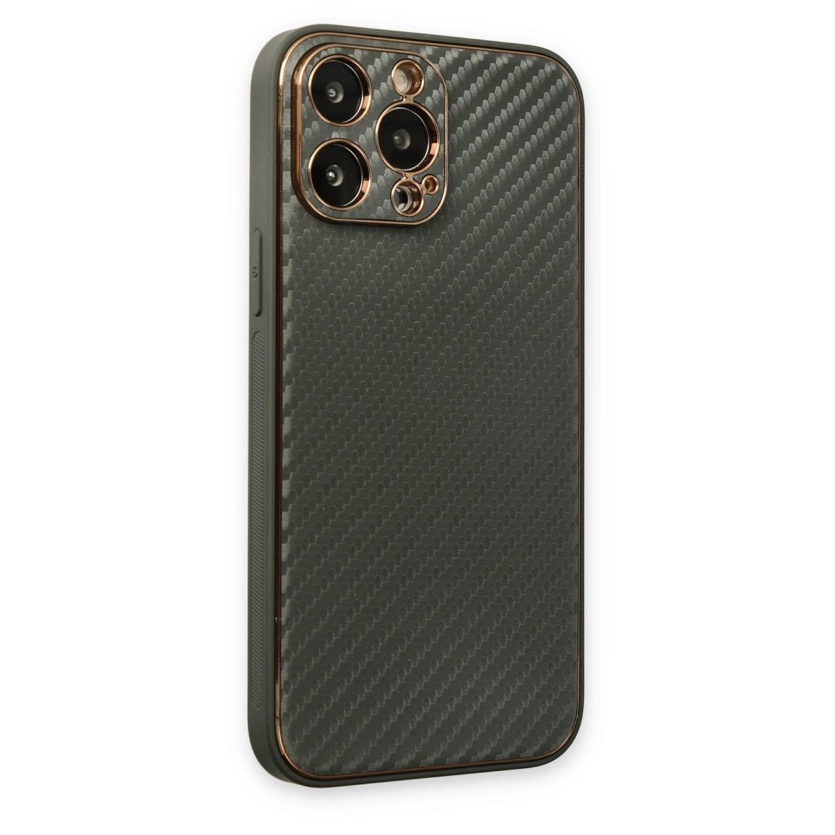 İphone 13 Pro Max Kılıf Coco Karbon Silikon - Füme