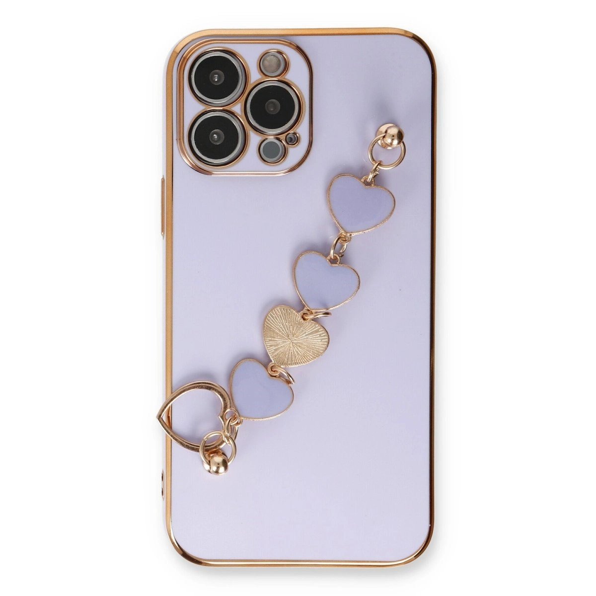 İphone 13 Pro Max Kılıf Esila Silikon - Lila