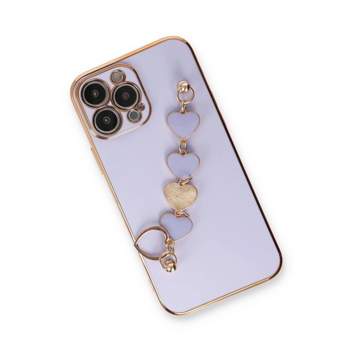 İphone 13 Pro Max Kılıf Esila Silikon - Lila