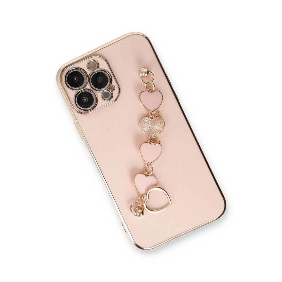 İphone 13 Pro Max Kılıf Esila Silikon - Pudra