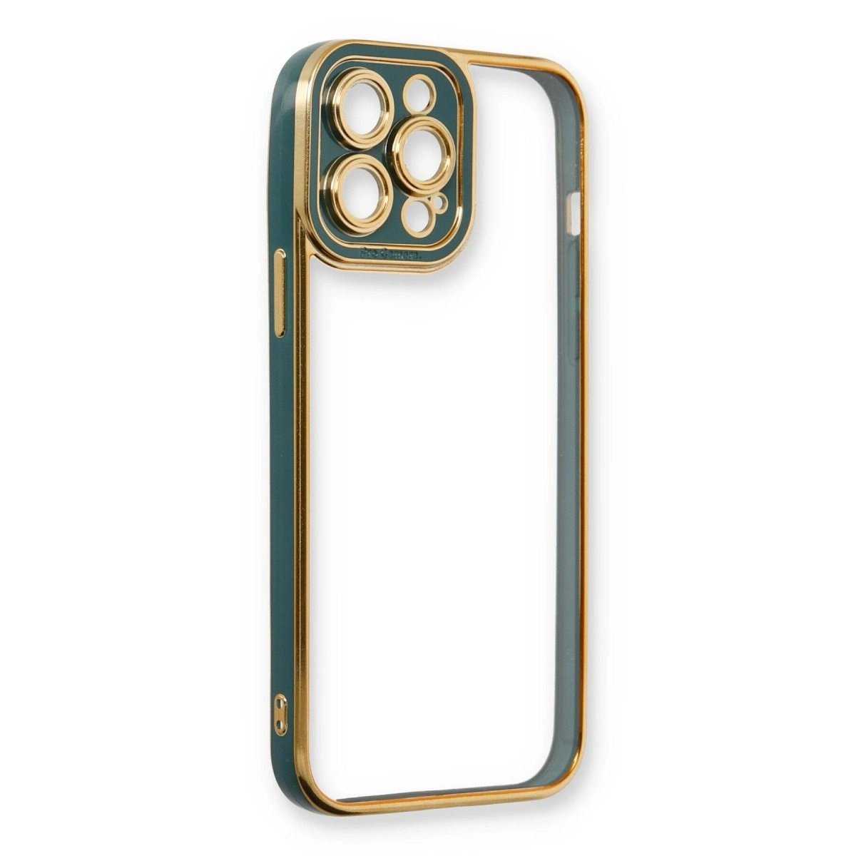 İphone 13 Pro Max Kılıf Liva Lens Silikon - Yeşil