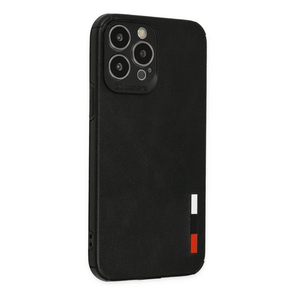 İphone 13 Pro Max Kılıf Loop Deri Silikon - Siyah