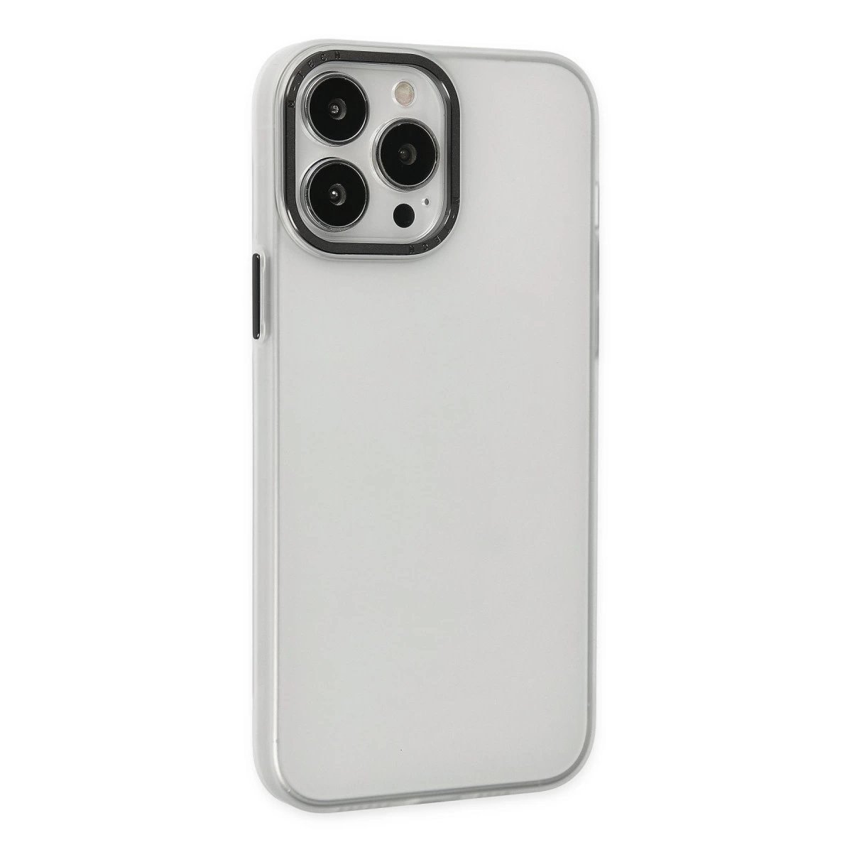 İphone 13 Pro Max Kılıf Modos Metal Kapak - Şeffaf