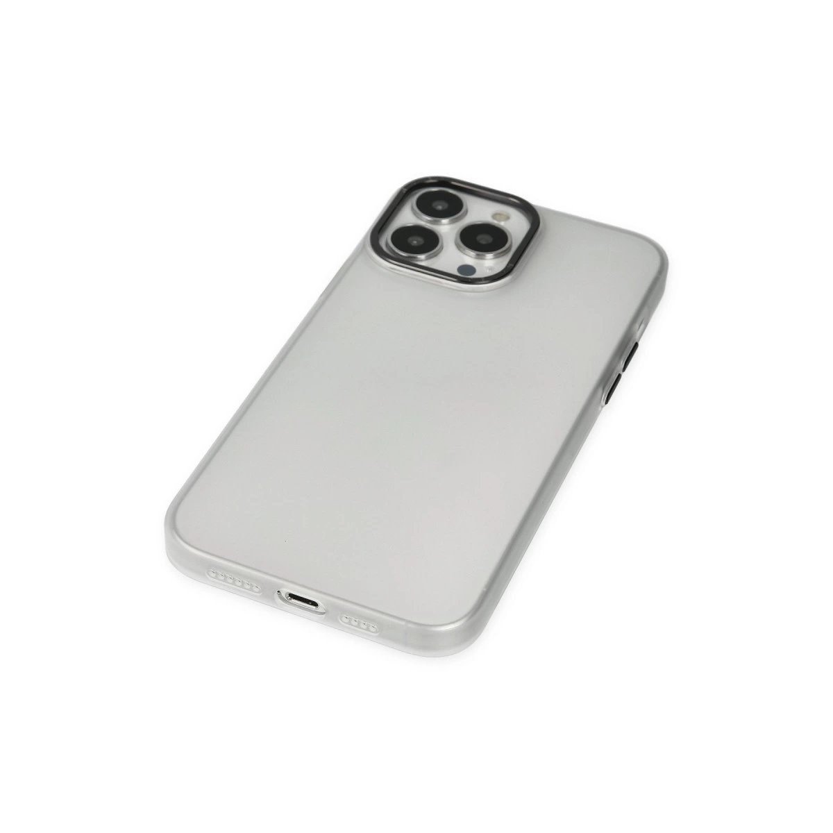 İphone 13 Pro Max Kılıf Modos Metal Kapak - Şeffaf