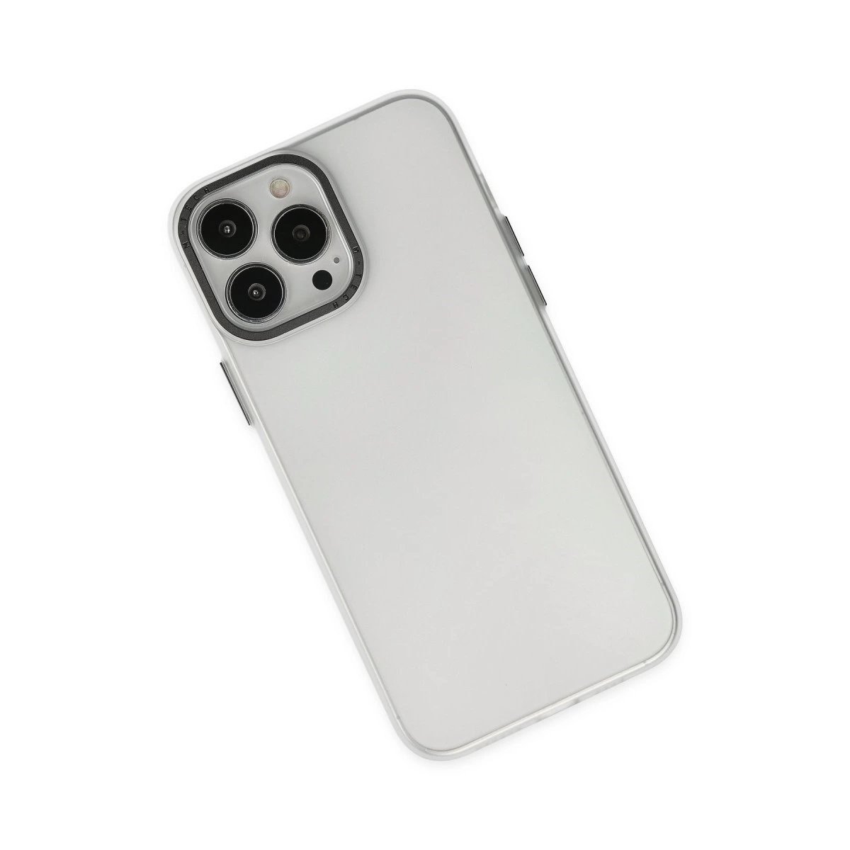 İphone 13 Pro Max Kılıf Modos Metal Kapak - Şeffaf