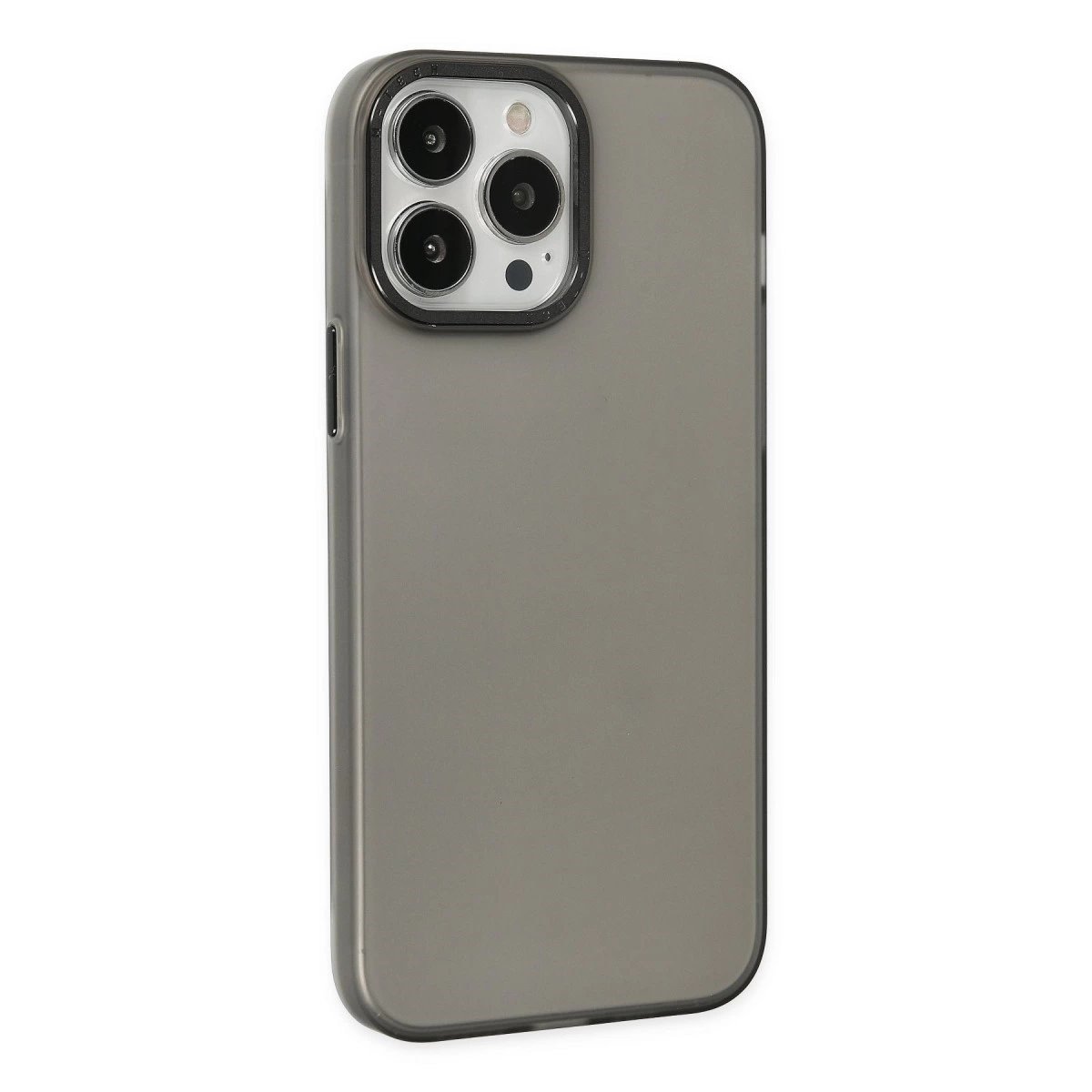 İphone 13 Pro Max Kılıf Modos Metal Kapak - Siyah