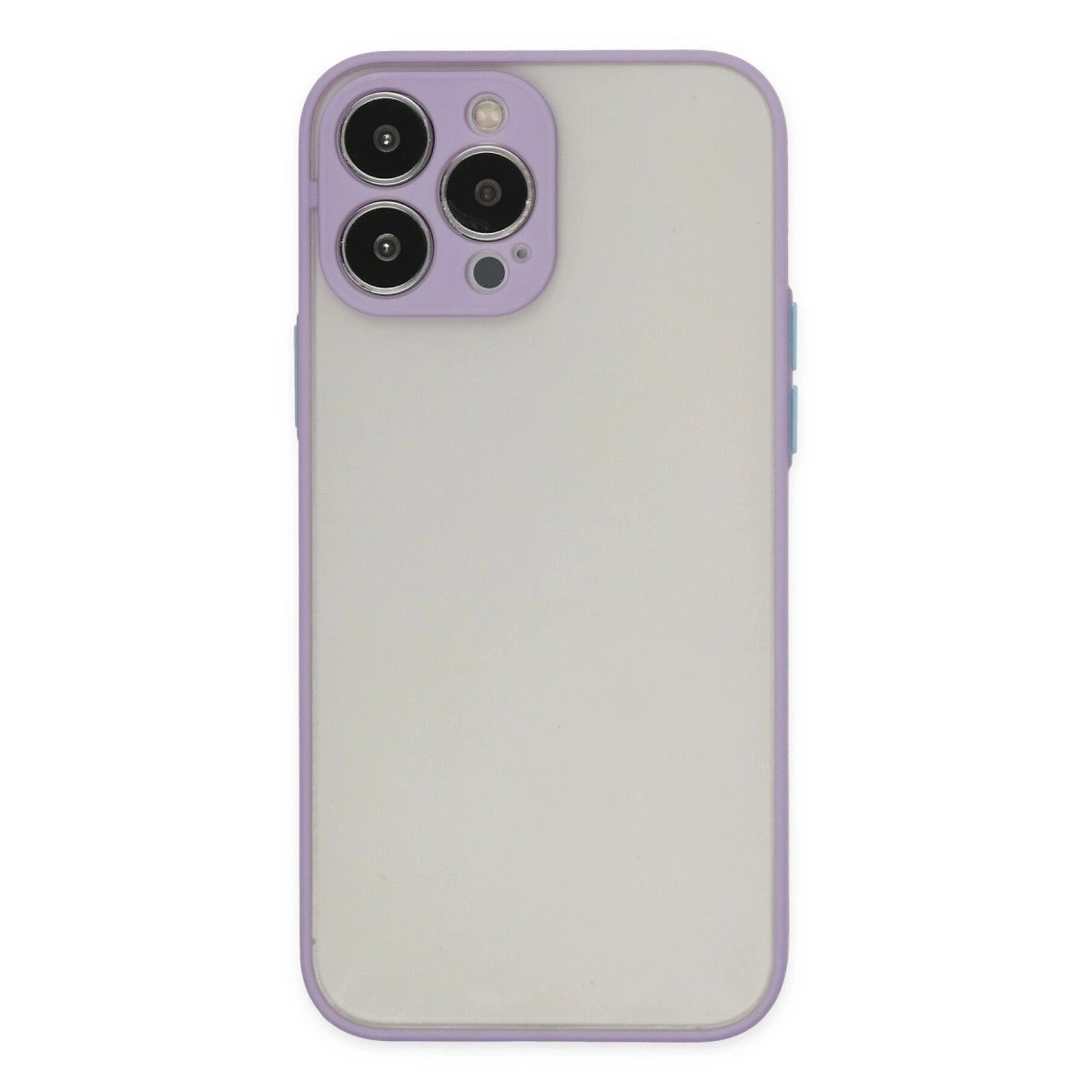 İphone 13 Pro Max Kılıf Montreal Silikon Kapak - Mor