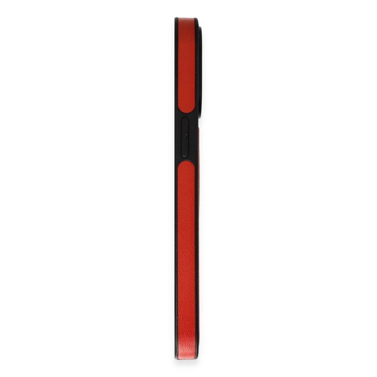 İphone 13 Pro Max Kılıf Ozzi Magsafe Deri Kapak - Kırmızı