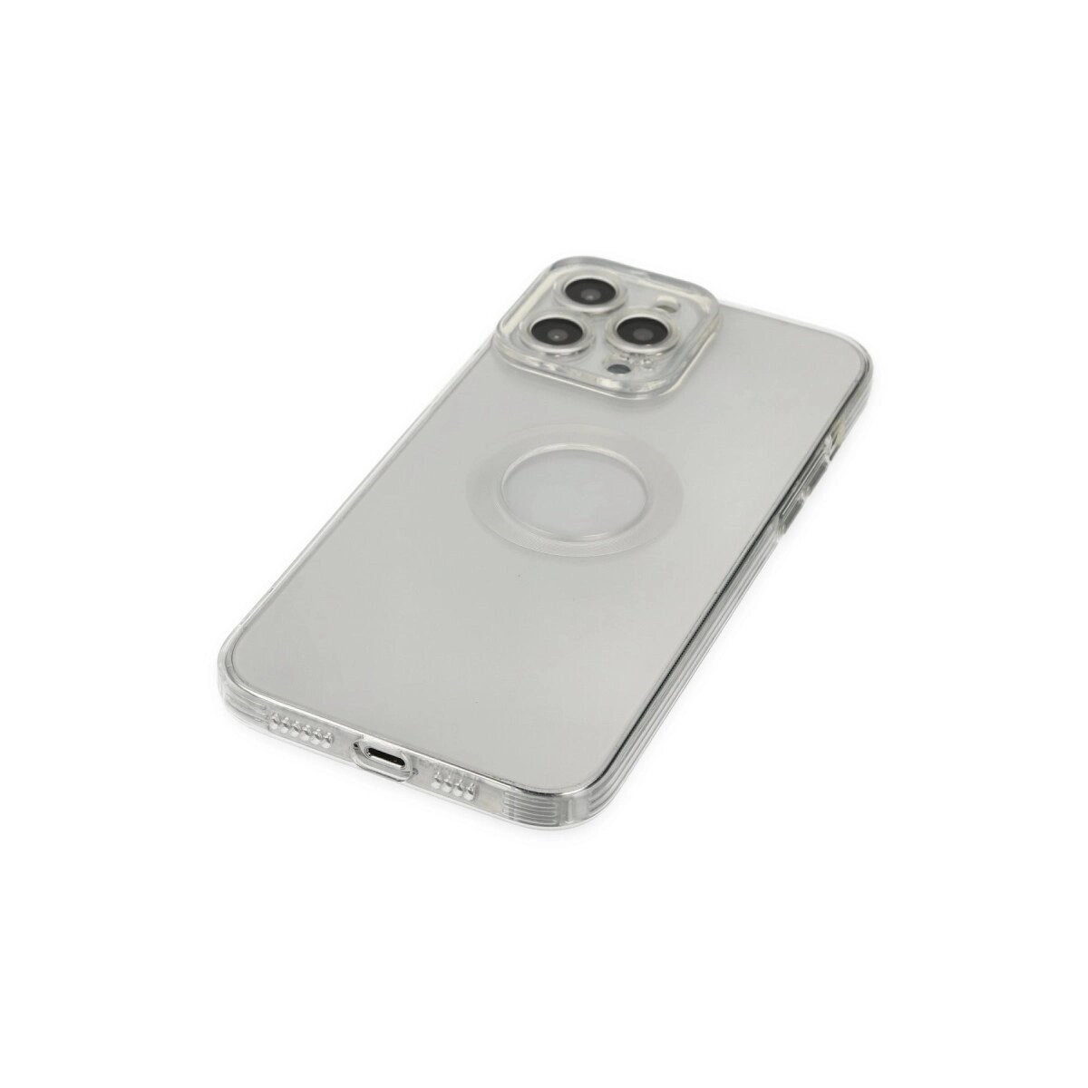 İphone 13 Pro Max Kılıf Santa Lens Silikon - Şeffaf