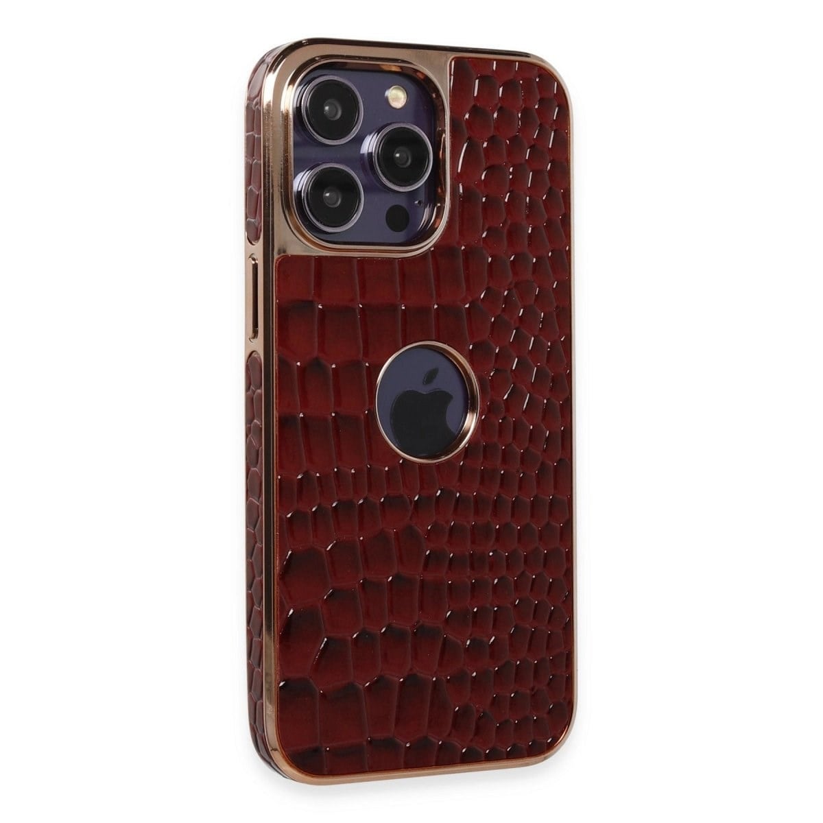 İphone 13 Pro Max Kılıf Snake Kapak - Bordo