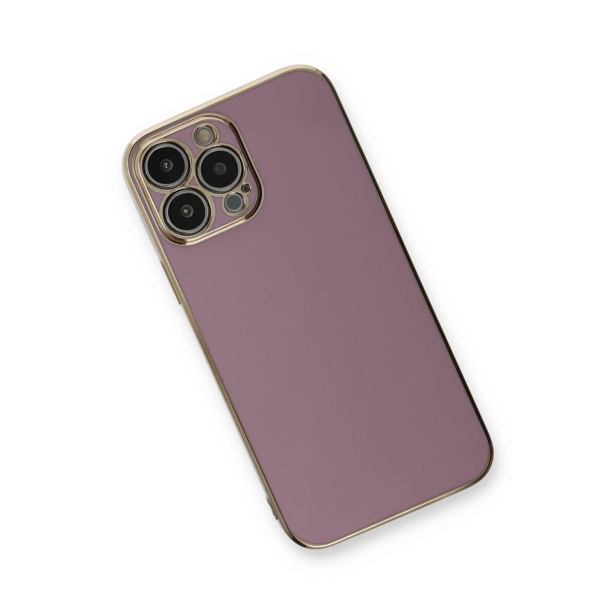 İphone 13 Pro Max Kılıf Volet Silikon - Mor