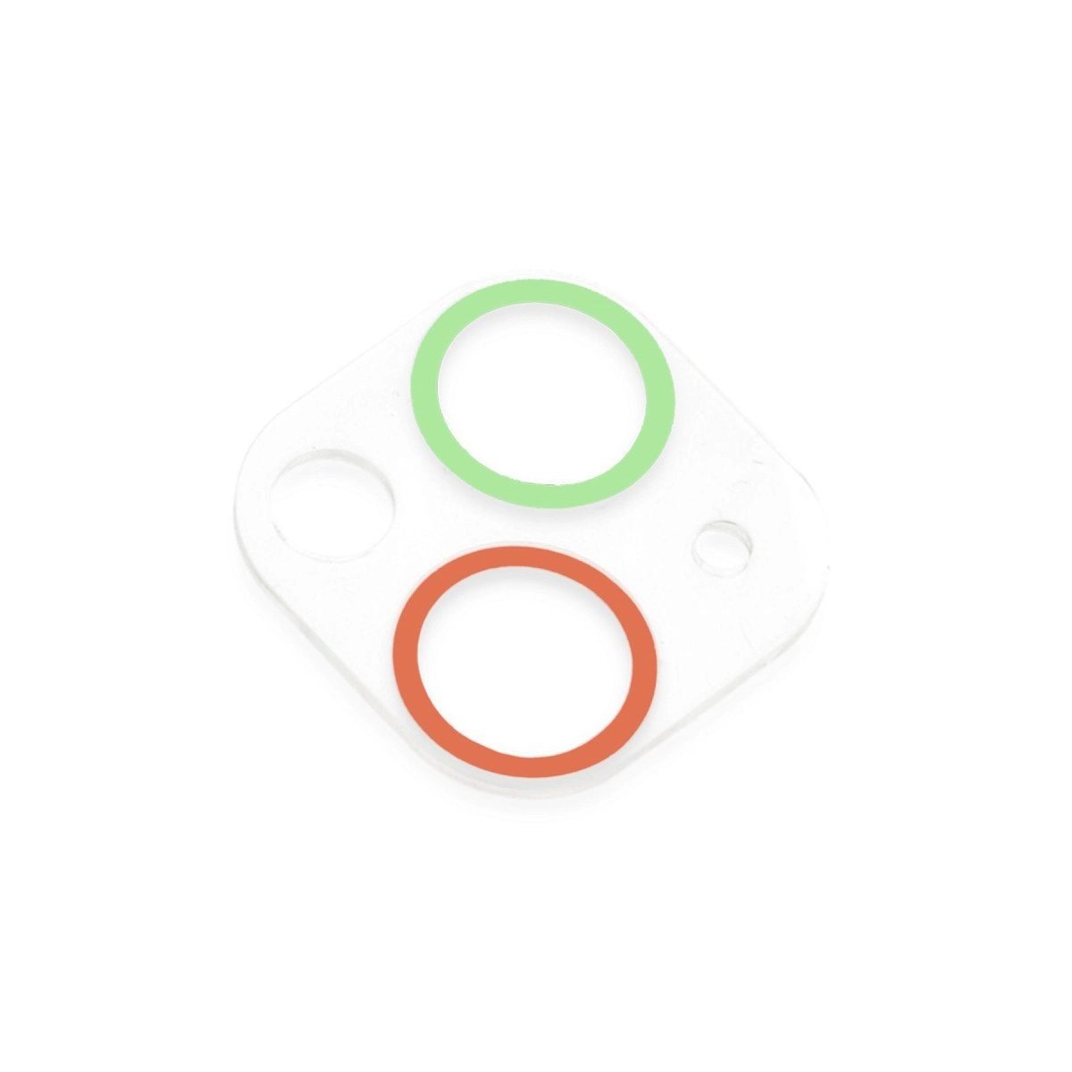 İphone 13 Renkli Kamera Lens Koruma Cam - Yeşil-pembe