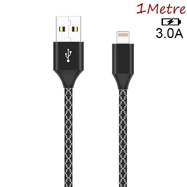 İPhone 14-13-12 11 3.0A Hızlı Halat Usb Şarj Kablosu 1MM-(1903)
