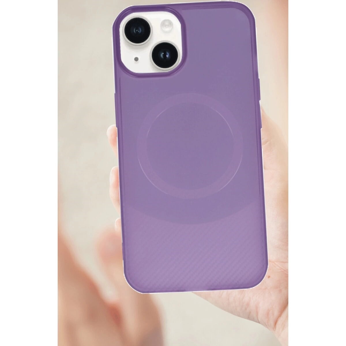 İphone 14 Kılıf Maya Karbon Kapak - Kırmızı